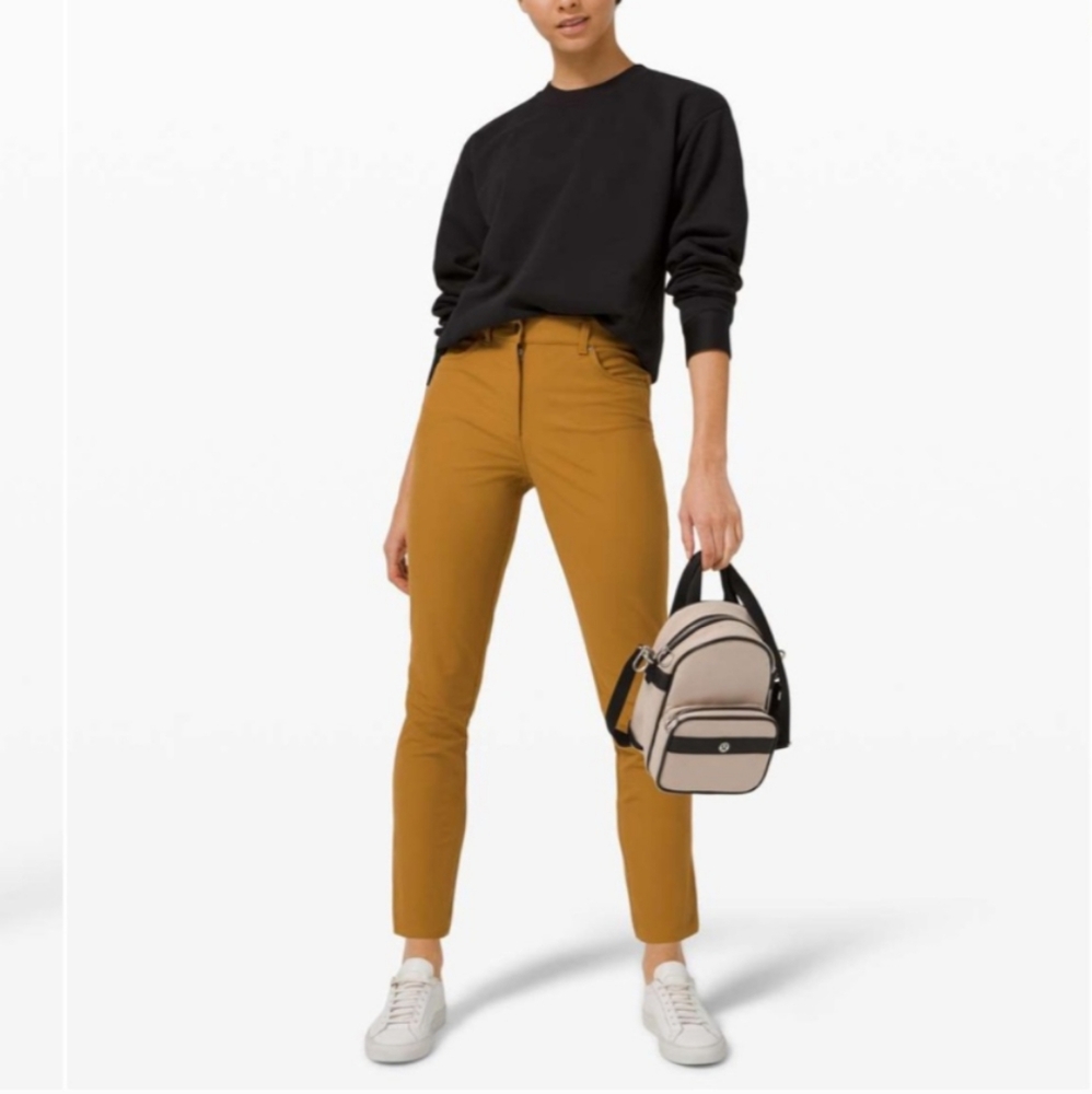 Lululemon City sleek 5 pocket pants 7 / 8 spiced bronze